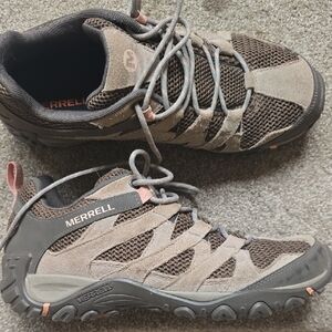 Merrell Women's Brown and Gray Sneakers